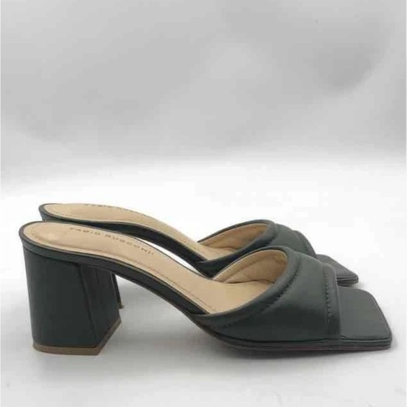 Chic Olive Green Heeled Mules by Fabio Rusconi - Picture 5 of 8